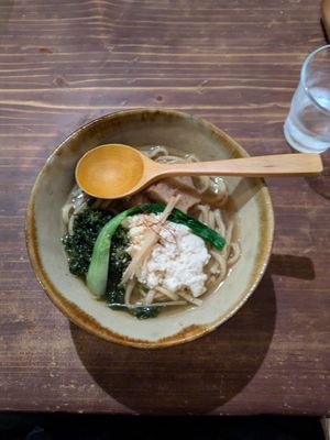 Mild Okinawa noodles at Tamatebako in Naha
