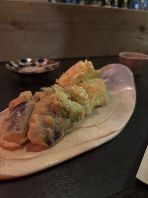 Okinawan Tofu Tempura  at Tamatebako in Naha