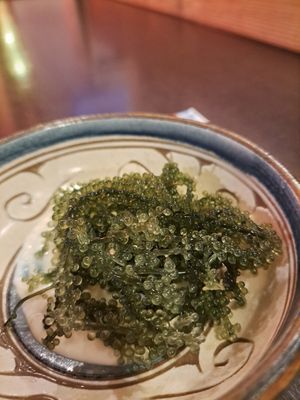 'Sea grapes' at Tamatebako in Naha