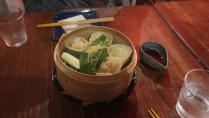 Dumplings at Tamatebako in Naha