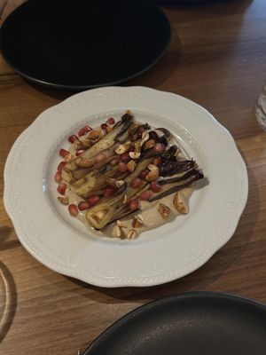 Amazing Starter with radicchio   at Zanoodle in Ljubljana