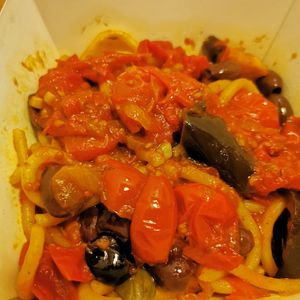 Pasta to go at Raw Pasta in Ljubljana