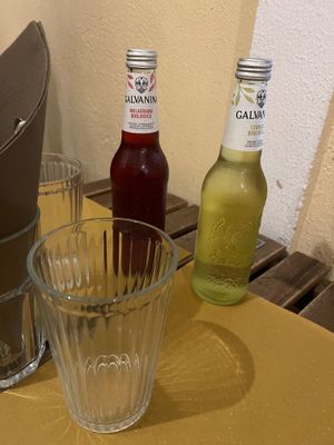 Galvanina soft drinks  at Raw Pasta in Ljubljana