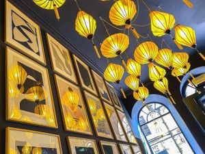 Decor inside the restaurant  at SEN Vietnamese Dining in Edinburgh