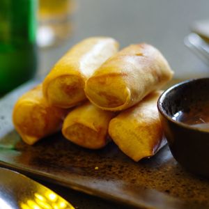 Spring rolls at SEN Vietnamese Dining in Edinburgh