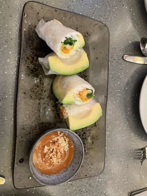 Fresh spring rolls   at SEN Vietnamese Dining in Edinburgh