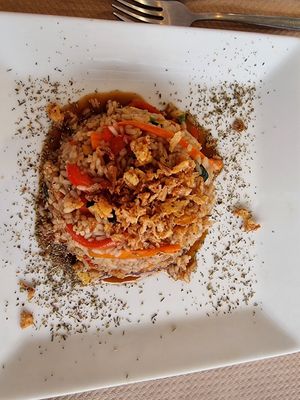 Vietnamese rice veganised at Bendita Lokura 73 in Benidorm