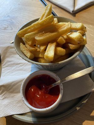 Fries served with the main dishes. at Chabot in Vlissingen