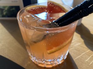 Pink lemonade mocktail. at Chabot in Vlissingen