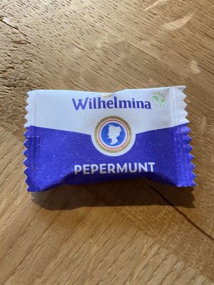Vegan mints when you pay. at Chabot in Vlissingen