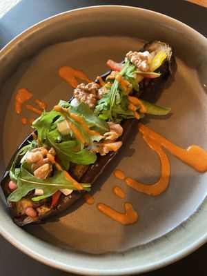Grilled aubergine at Chabot in Vlissingen