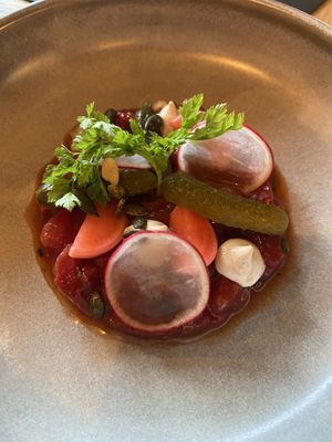 Watermelon steak tartare  at Chabot in Vlissingen