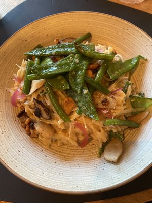 Risotto made of orzo with mushrooms at Chabot in Vlissingen