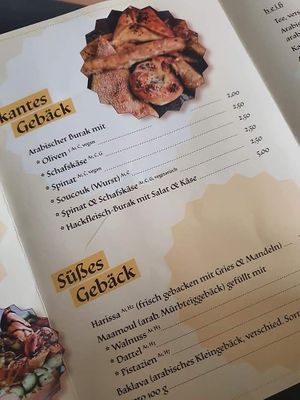 Pastries available at Firas Feinekost in Wurzburg