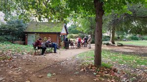 Location at Momo's Garden Café in London