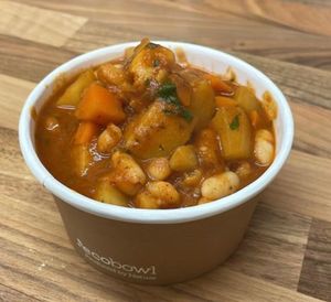 Potato Gulasch  at Momo's Garden Café in London