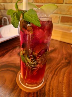 Himbeer Minze Limette Limonade at Quê Ta in Wurzburg