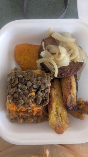 These were my selections! Very delicious at Fela's Vegetarian Restaurant in San Juan