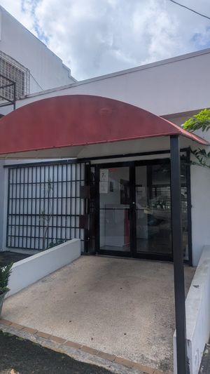 The entrance to the restaurant at Fela's Vegetarian Restaurant in San Juan