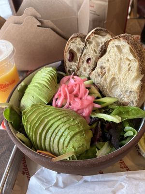 Avocado bowl   at La Panaderia in San Antonio