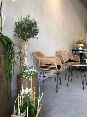 Inside decoration  at Das Glück Cafe in Darmstadt