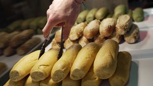 Hotdog Buns at Organic Garden Signature Store in Munich