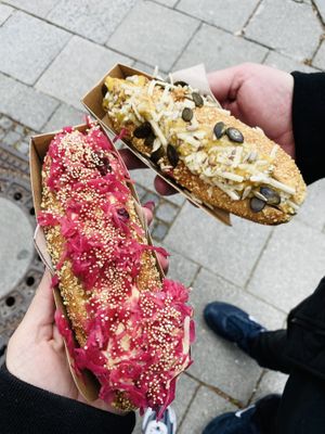 Vegan Hot Dogs 🌭  at Organic Garden Signature Store in Munich