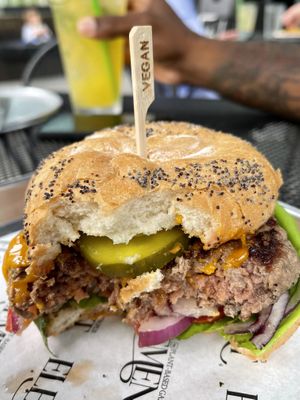 Impossible burger at Element Gastropub in Raleigh