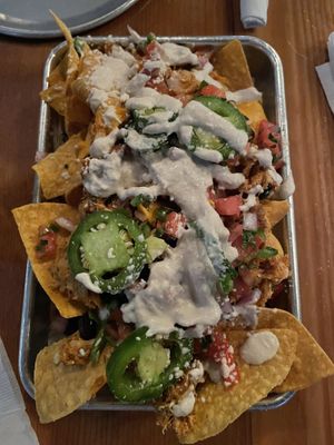 Pulled BBQ nachos (this was the half size… wow) at Element Gastropub in Raleigh