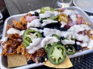Loaded nachos : THE BEST  at Element Gastropub in Raleigh