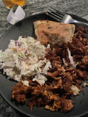 Bbq plate   at Element Gastropub in Raleigh