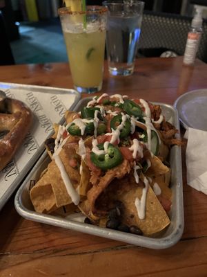 BBQ Nachos (Half-Plate)  at Element Gastropub in Raleigh
