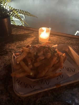 Loaded Fries at the Bar  at Element Gastropub in Raleigh