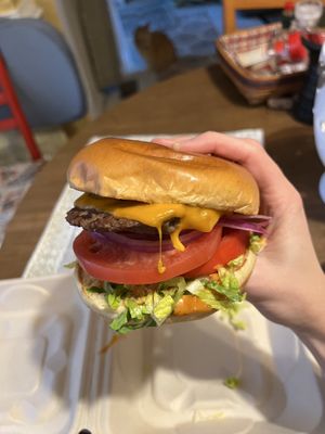 Elemental Cheeseburger  at Element Gastropub in Raleigh
