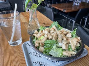 Kale Caesar w/grilled chik’n  at Element Gastropub in Raleigh