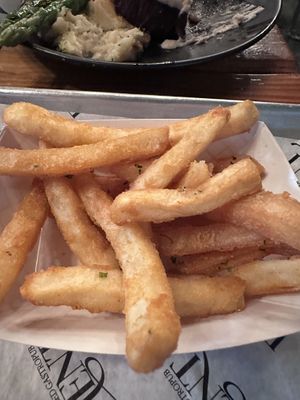 Malt vinegar fries  at Element Gastropub in Raleigh