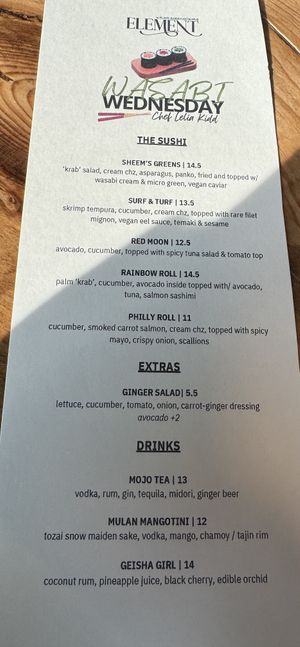   at Element Gastropub in Raleigh