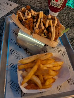 Po Boy at Element Gastropub in Raleigh