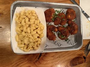 Hot Honey shrimp and Mac & cheese  at Element Gastropub in Raleigh