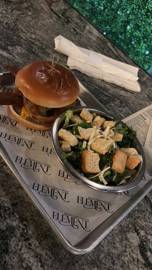 Western Nodeo Burger   at Element Gastropub in Raleigh