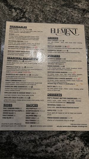   at Element Gastropub in Raleigh