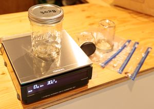 weight your container first. at Poco Mucho in Fukuoka