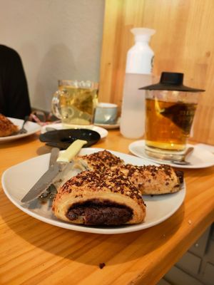 Chocolate bread ❤️ at Duzu Kafe Taberna in Durango