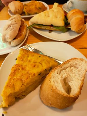 Vegan tortilla with cheese at Duzu Kafe Taberna in Durango