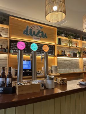 The bar  at Duzu Kafe Taberna in Durango