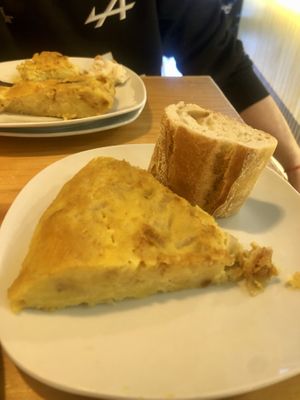 Pintxos tortillas  at Duzu Kafe Taberna in Durango