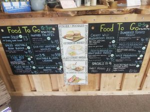 Menu at Ethical Weigh Co-op in Eglinton