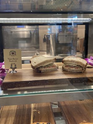 Vegan Sprout Sandwich, $15.50 at LAX - Urth Caffe - T1 in Los Angeles