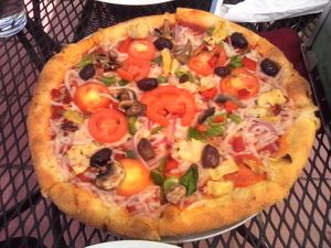 Garden Delight Pizza w/Vegan Cheese  at 2 Guys Pizza in Hendersonville