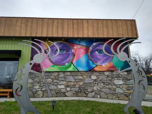 Outside at 2 Guys Pizza in Hendersonville